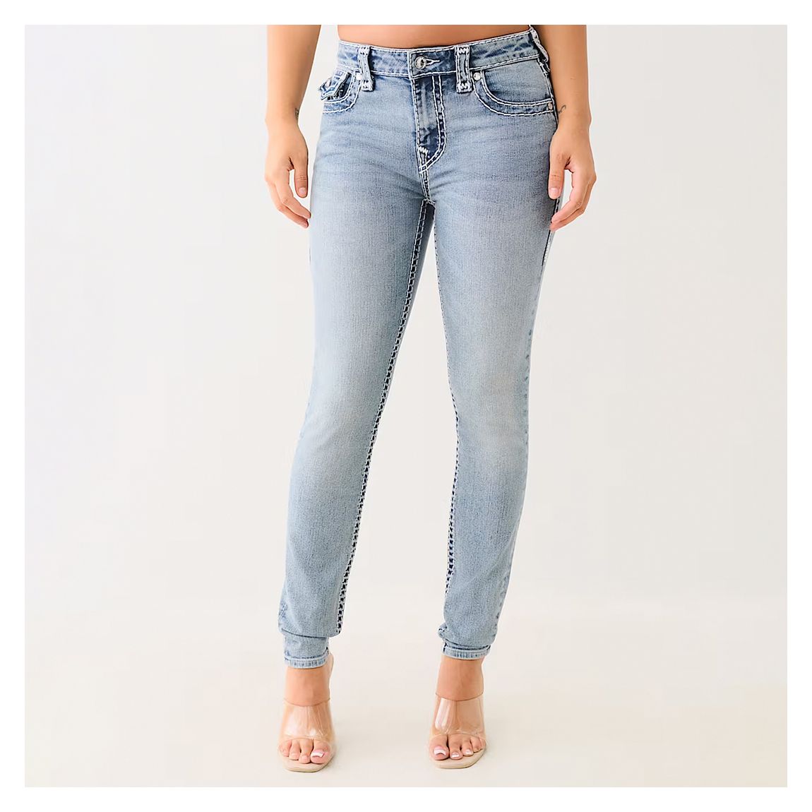 Light Blue Halle Mr Skinny Jeans main product photo