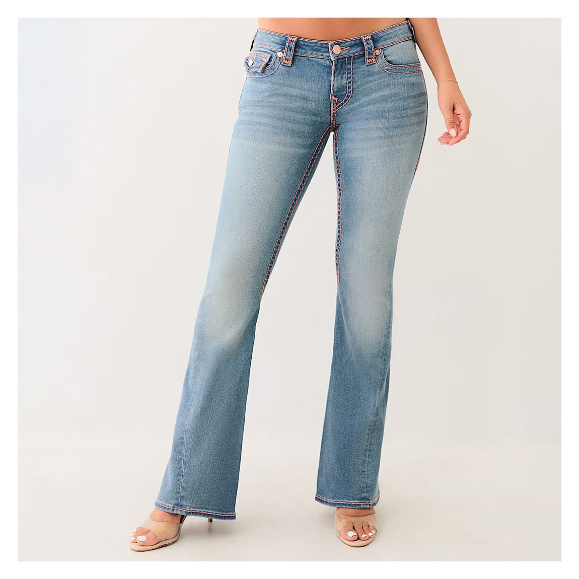 Blue Joey Low Rise Flare Super T Jeans main product photo