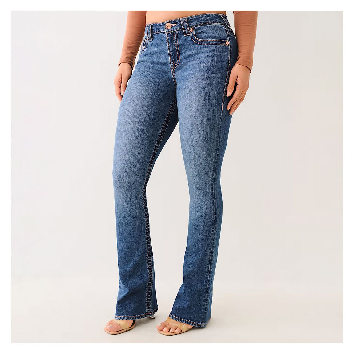 Dark Blue Becca Big T Bootcut Jeans main product photo