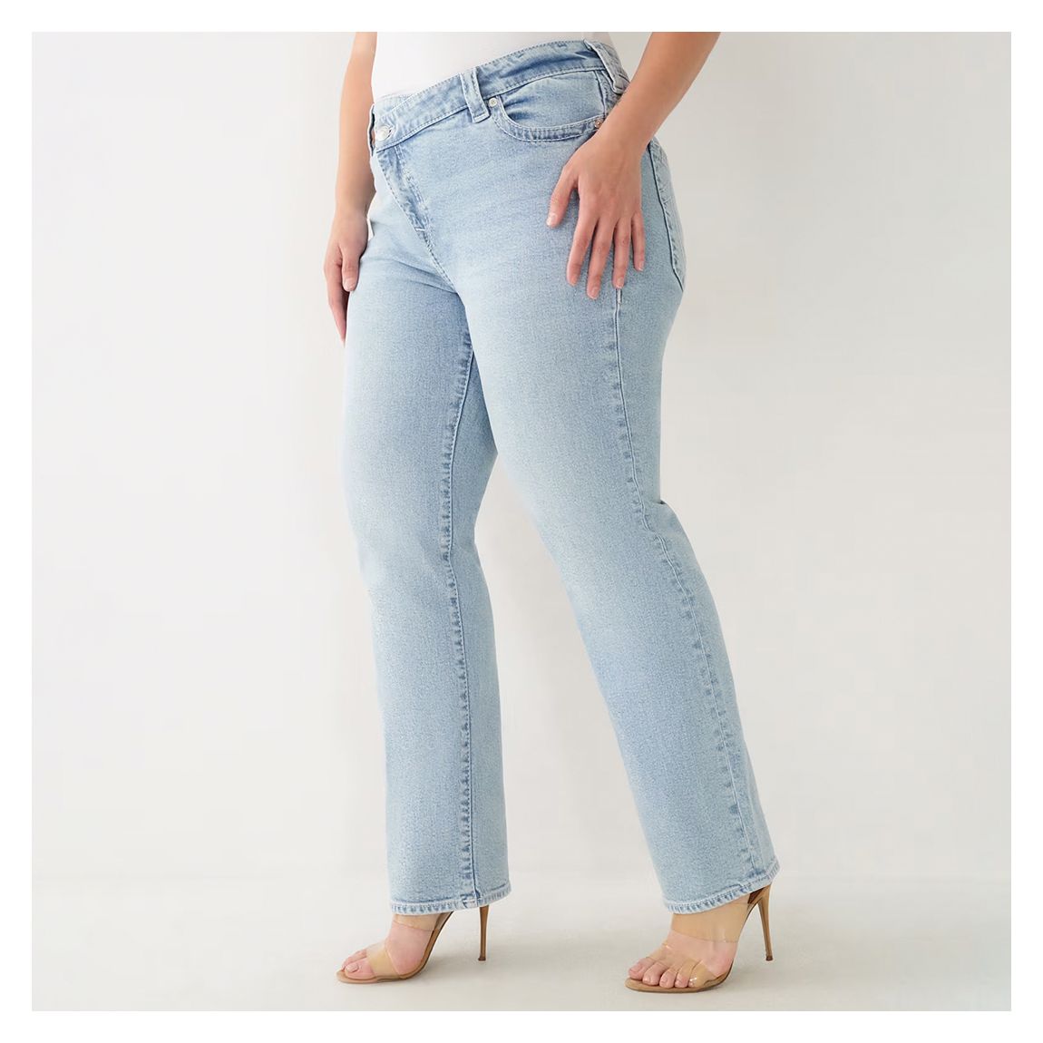 Light Blue Ricki Relaxed St Crossover Jean main product photo