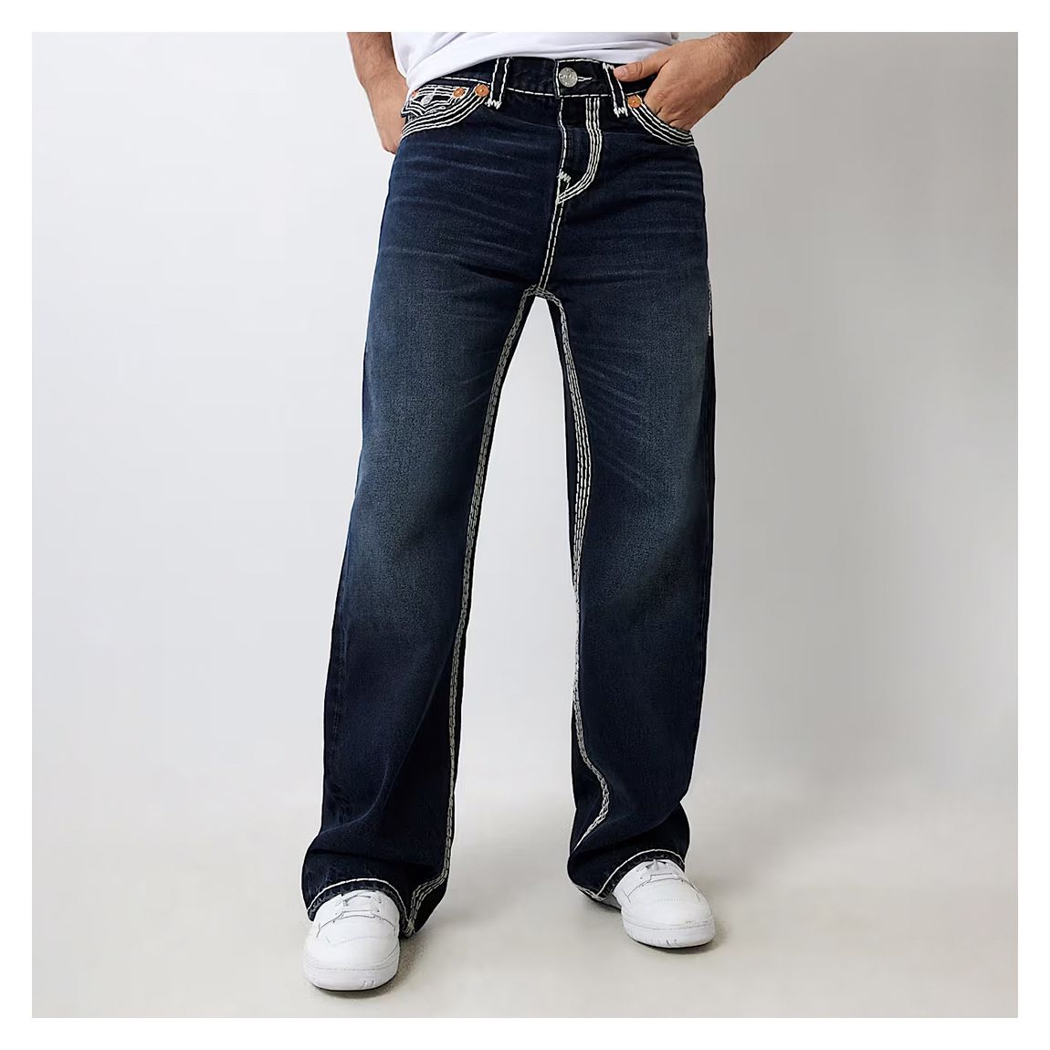 Dark Blue Vinny Super Q Ultra Baggy Jean main product photo