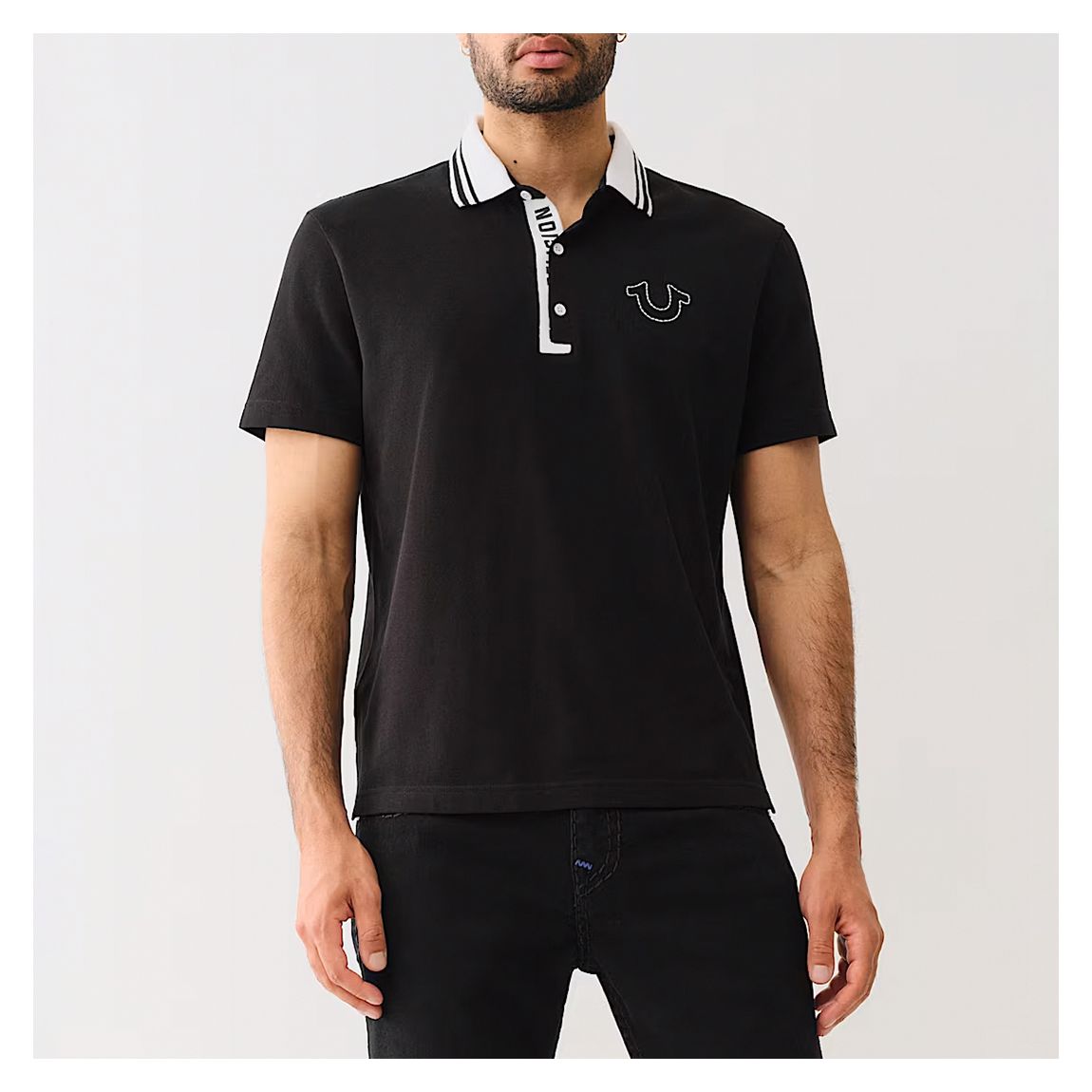 Black Gusset Polo Shirt main product photo
