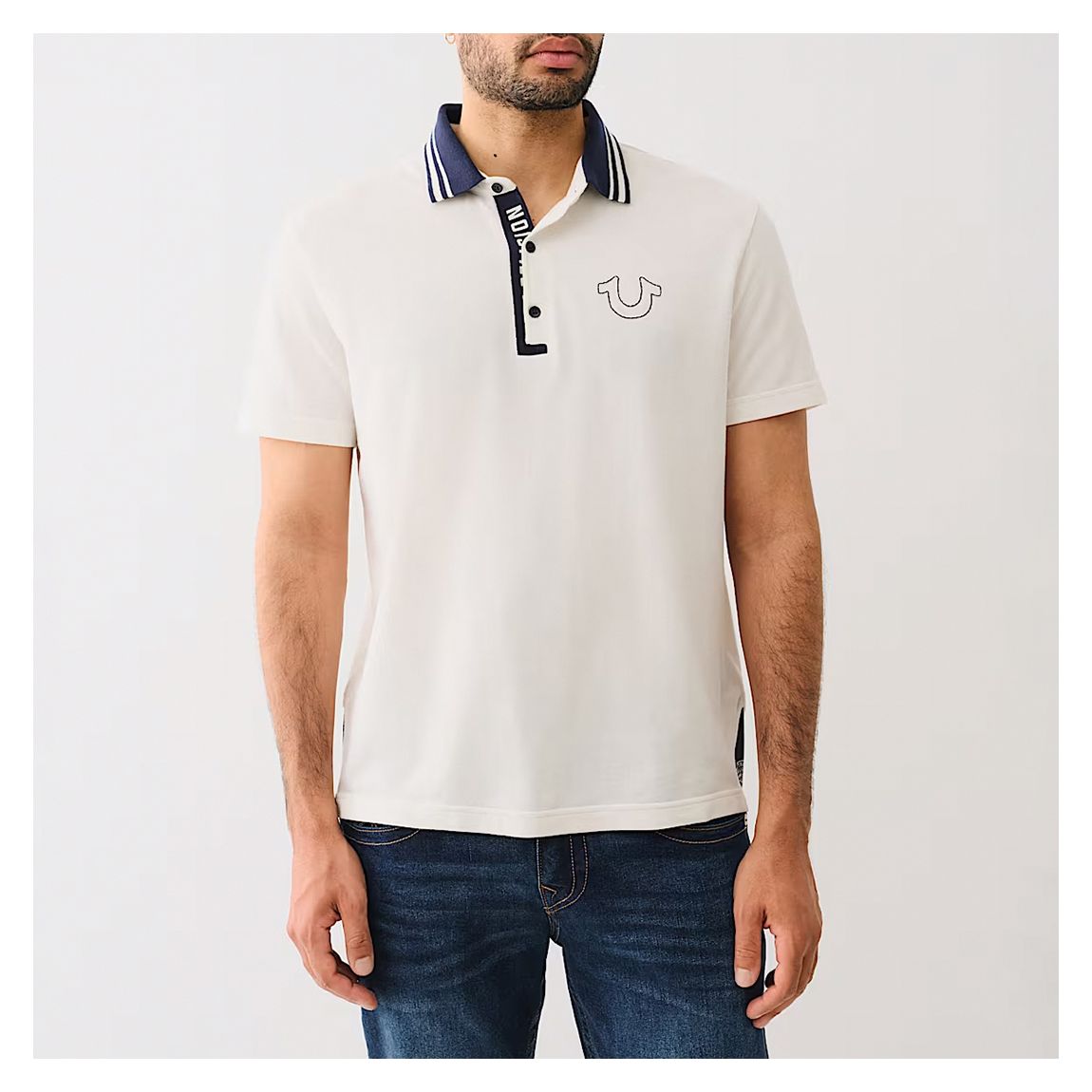 White Gusset Polo Shirt main product photo