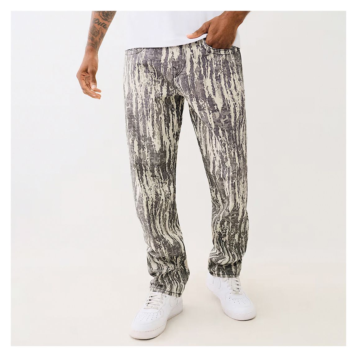Multi Bobby Jacquard Big T Baggy Jean main product photo