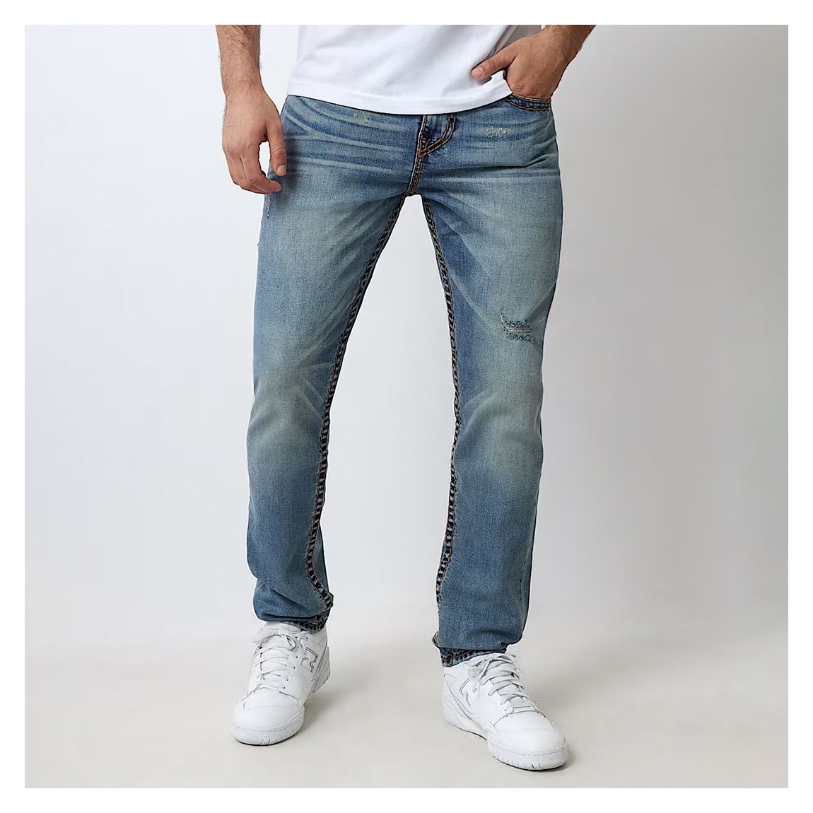 Mid Blue Rocco Super T Skinny Jean main product photo