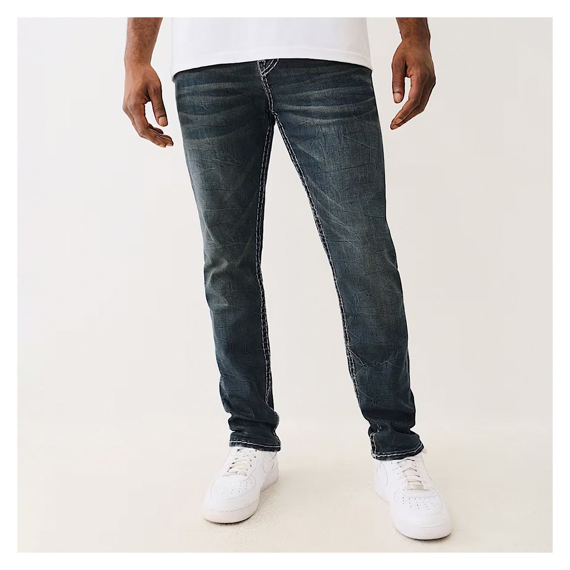 Mid Blue Rocco Super T Skinny Jean main product photo