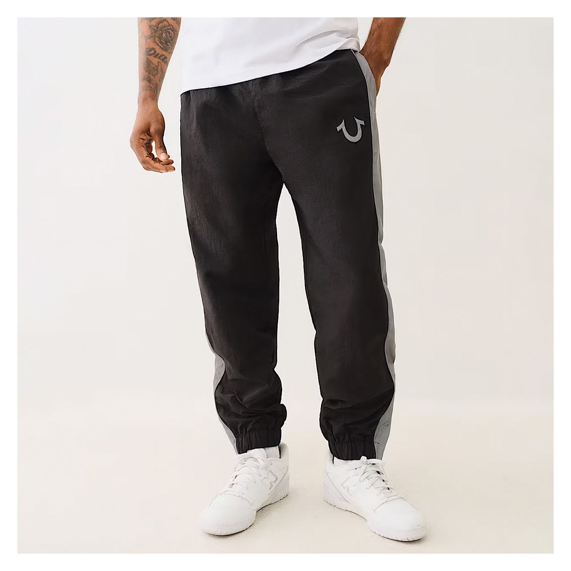 Black Reflective Piping Jogger main product photo