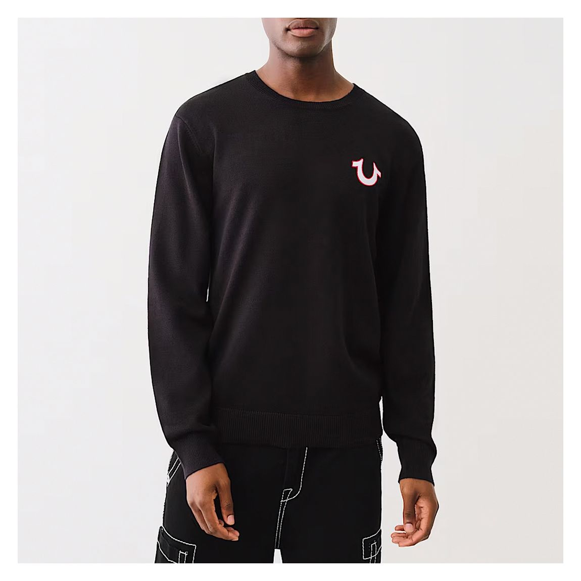 Black SRS Crewneck Sweatshirt main product photo