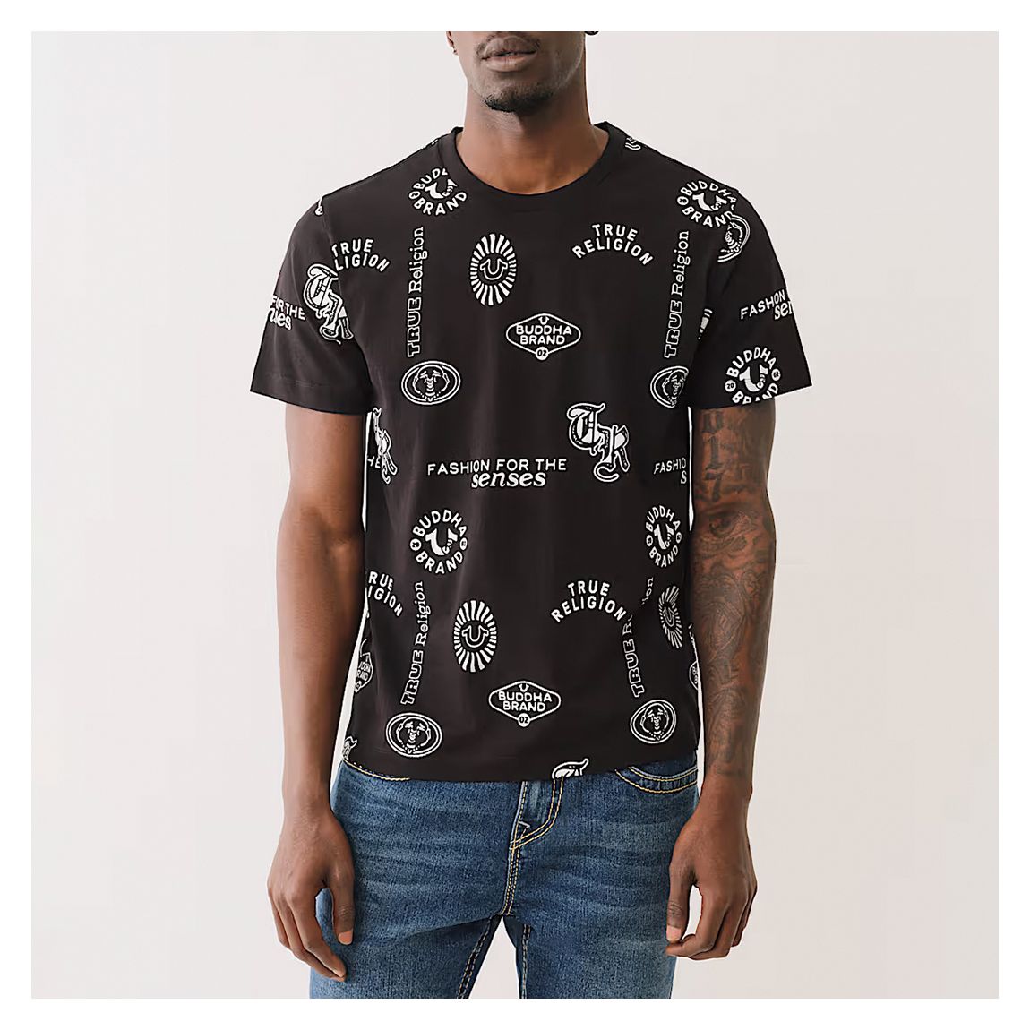 Black Scattered Logo T-Shirt main product photo
