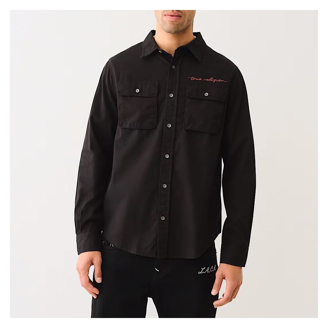 Black Long Sleeve Workwear Shirt main product photo