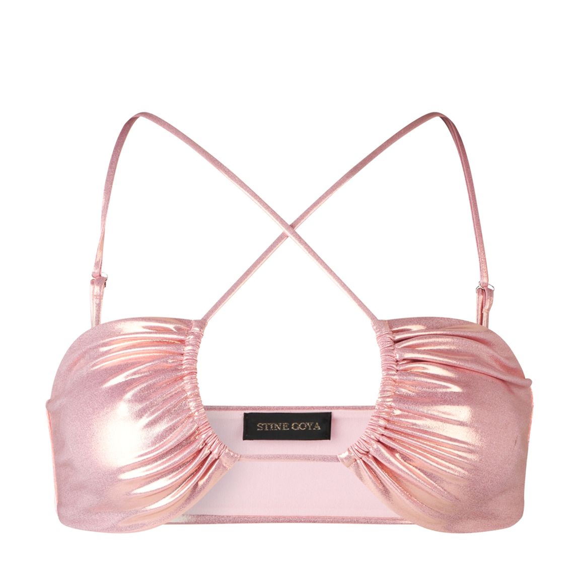 Larissa Light Metallic Bikini Top main product photo