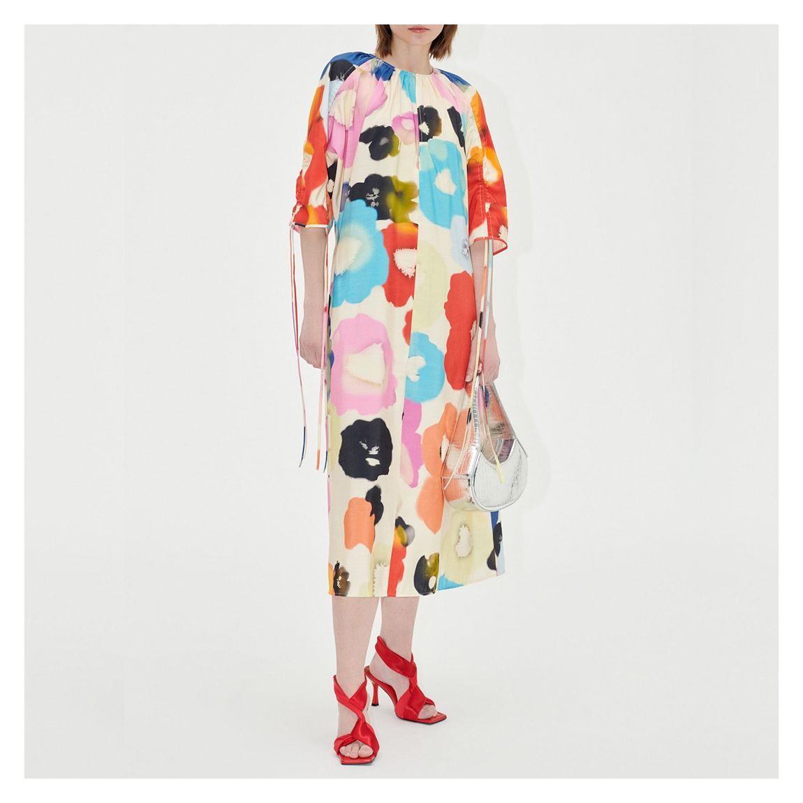 Floral Drape Tassle Dress main product photo