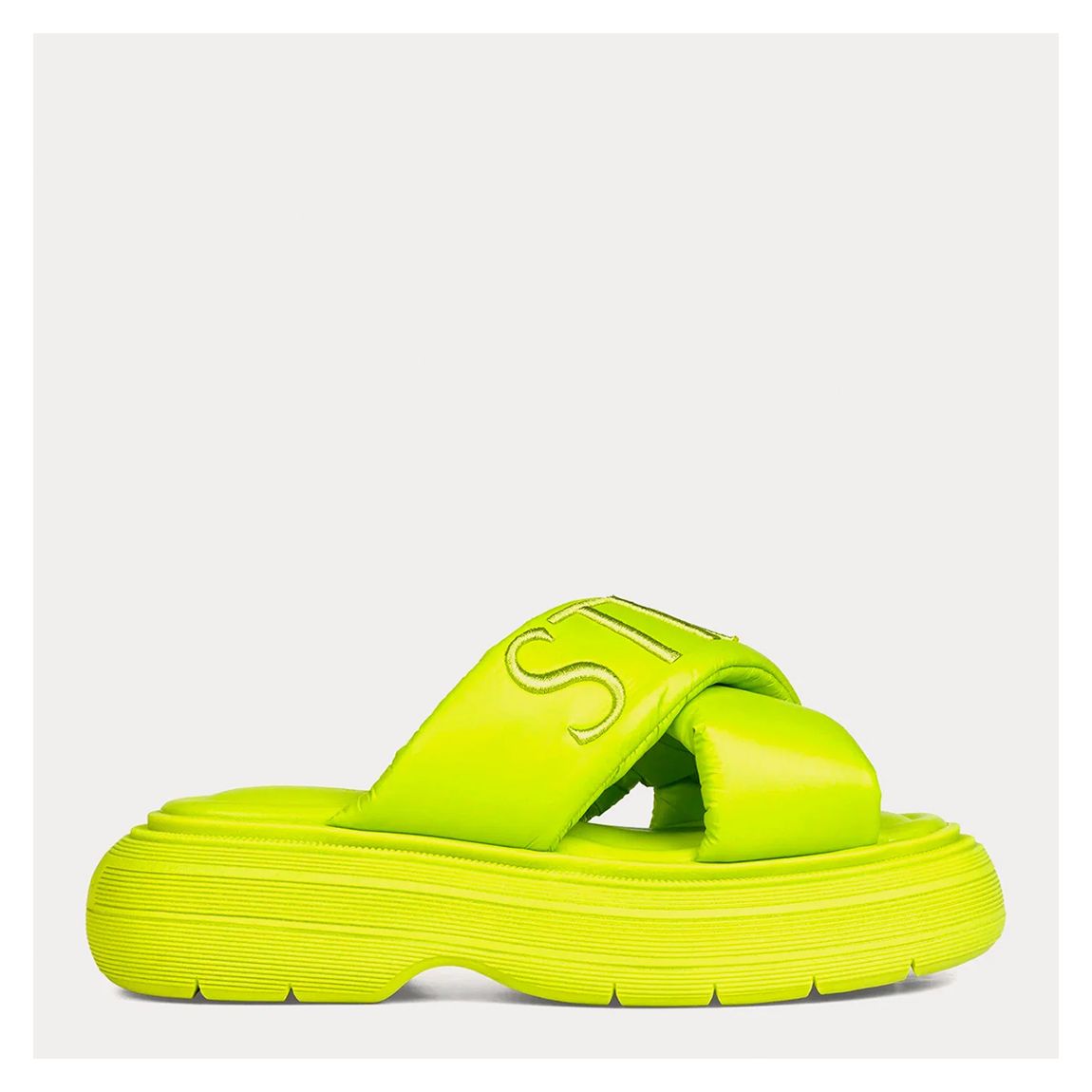 Acid Lime Green Bubble Sandal main product photo