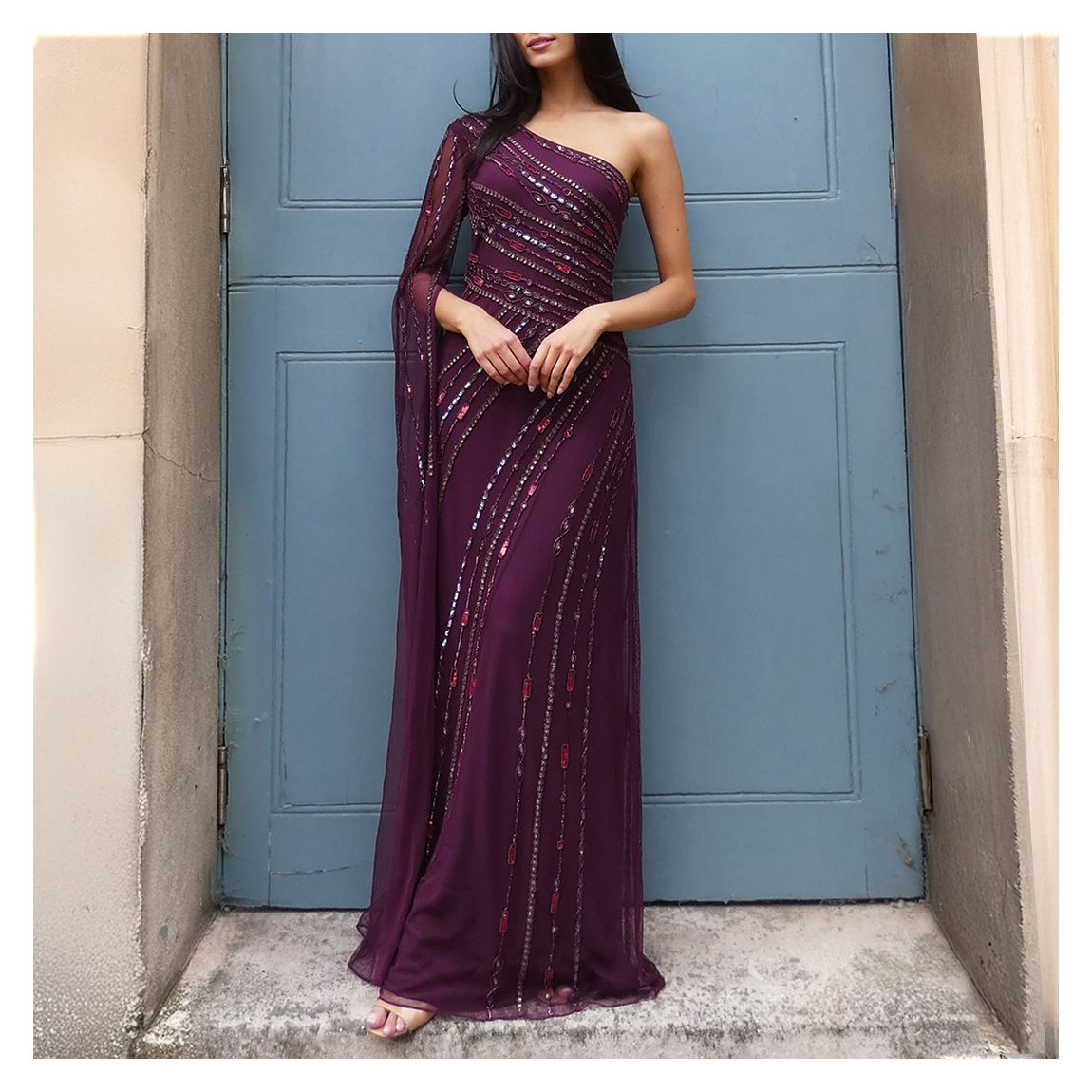 Burgundy Kalina Gown main product photo