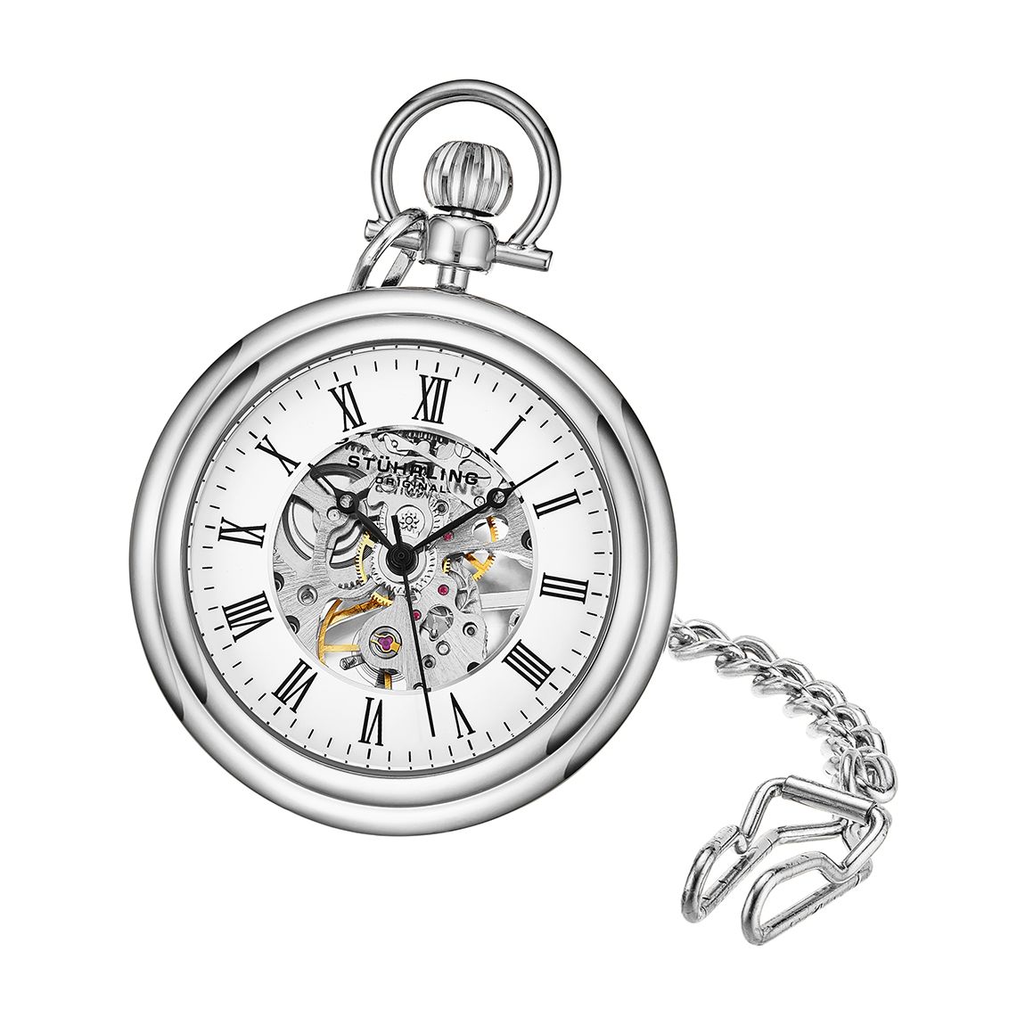 Silver Pocket Watch 47mm main product photo
