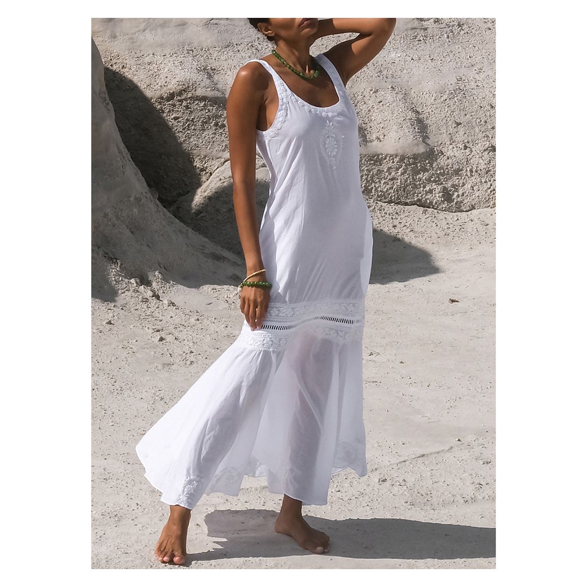 Roma Dress White main product photo