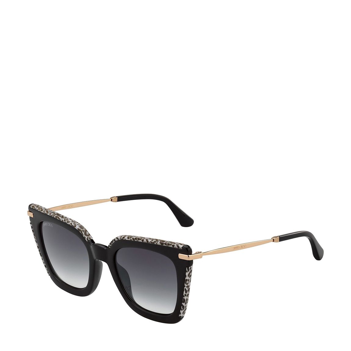 Black Leopard Grey Lens Ciara Sunglasses 52mm main product photo
