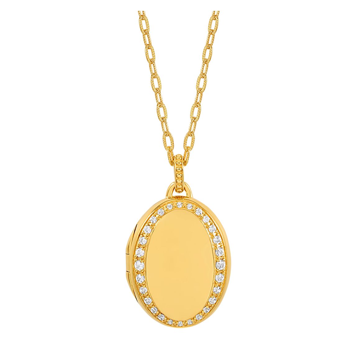 Vermeil Celeste Sapphire Locket main product photo
