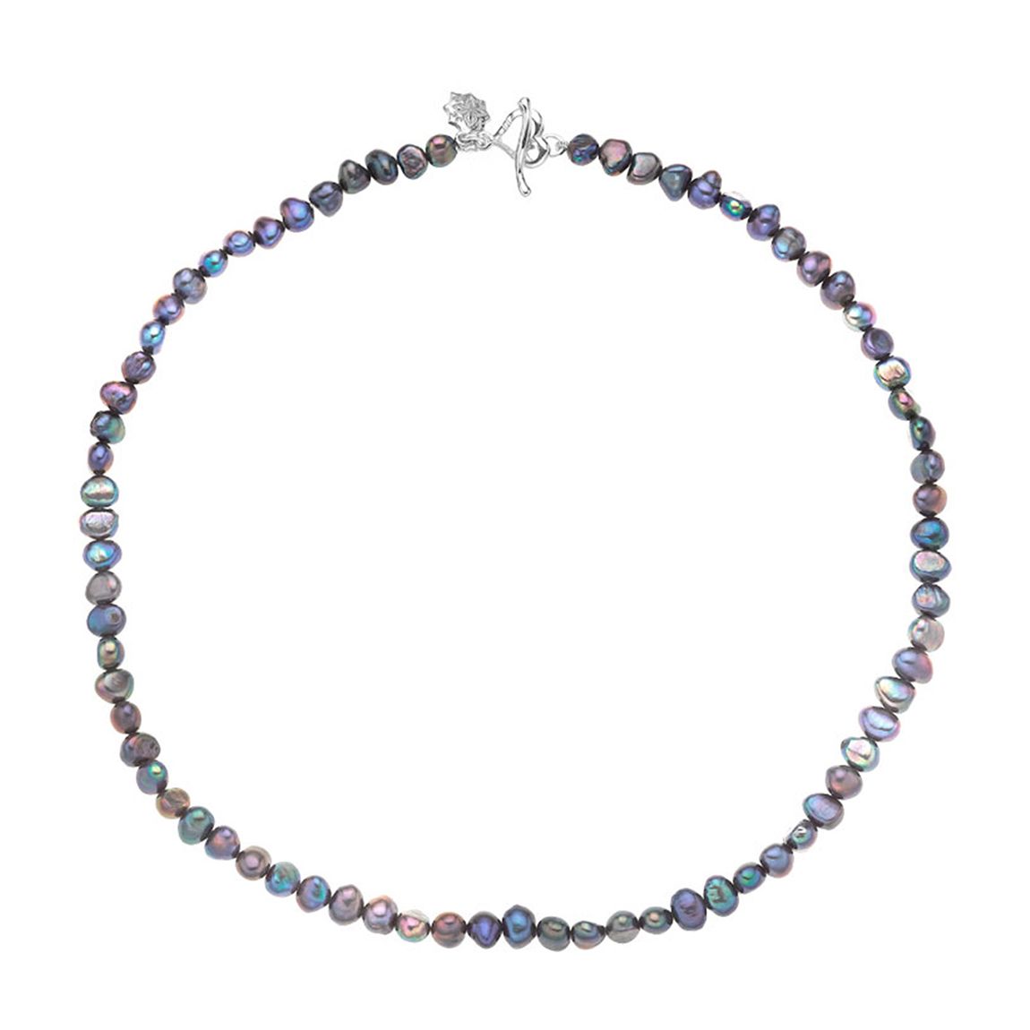 Silver Peacock Baby Baroque Pearl Necklace main product photo