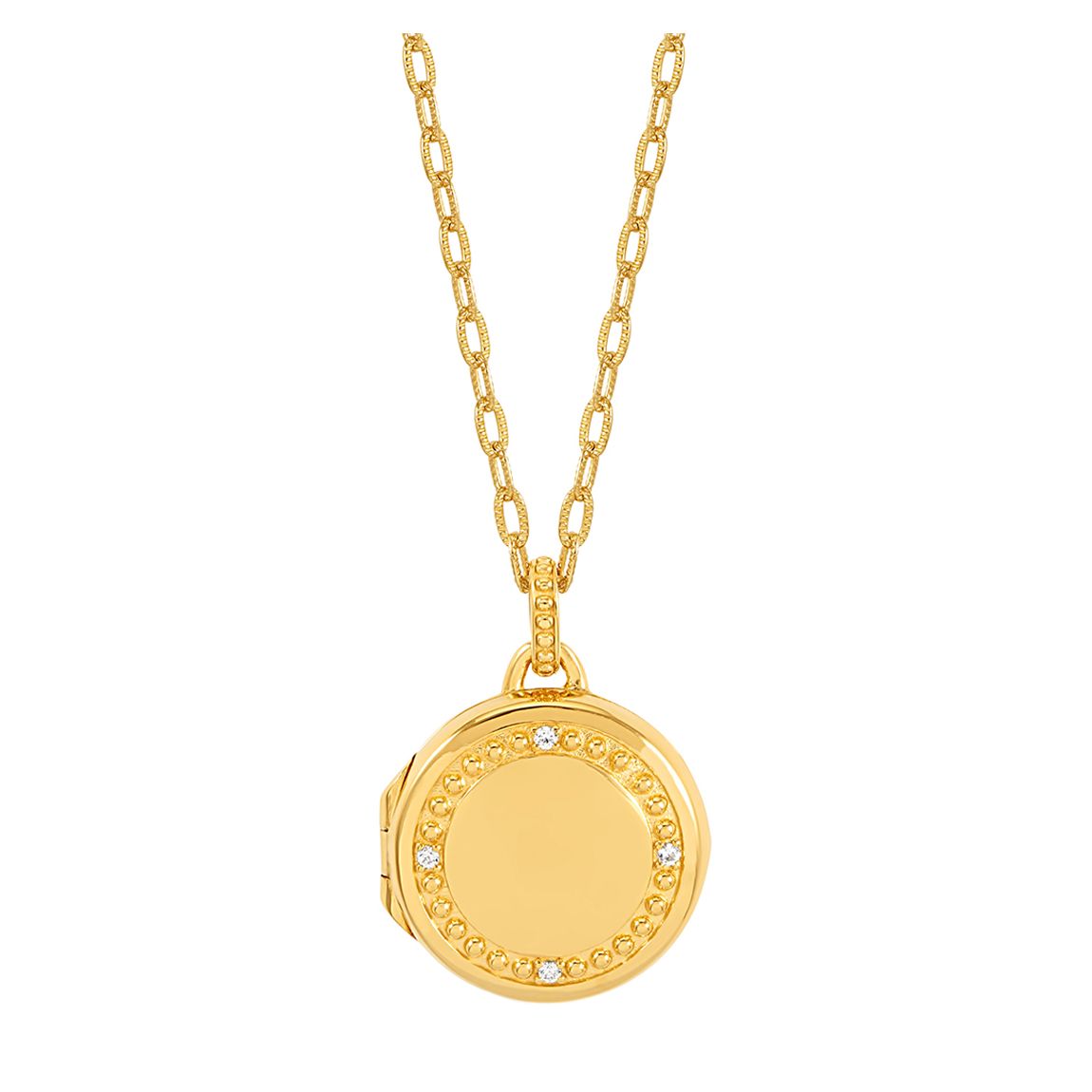Gold Gleam Sapphire Locket main product photo
