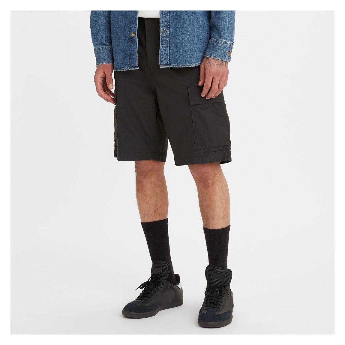 Black Carrier Cargo Chino Shorts main product photo