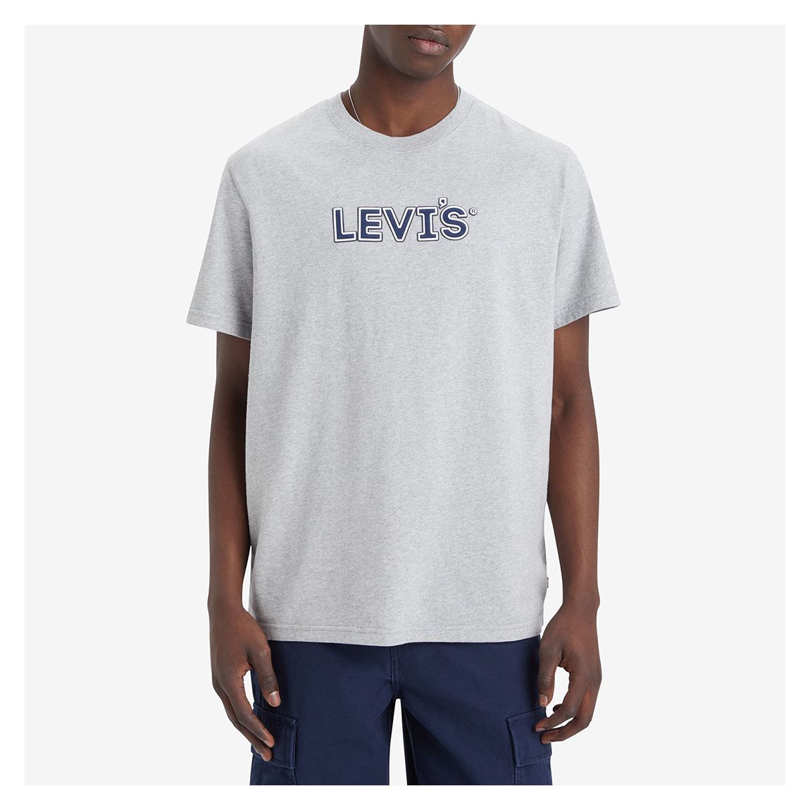 Navy Relaxed Fit Logo Cotton T-Shirt main product photo