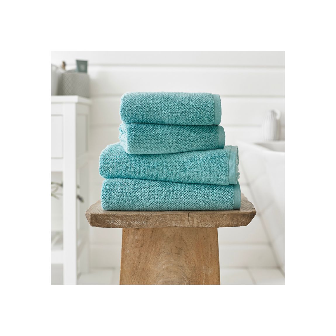 Romeo Luxury Textured Quik Dri 100% Cotton Towel Blue main product photo