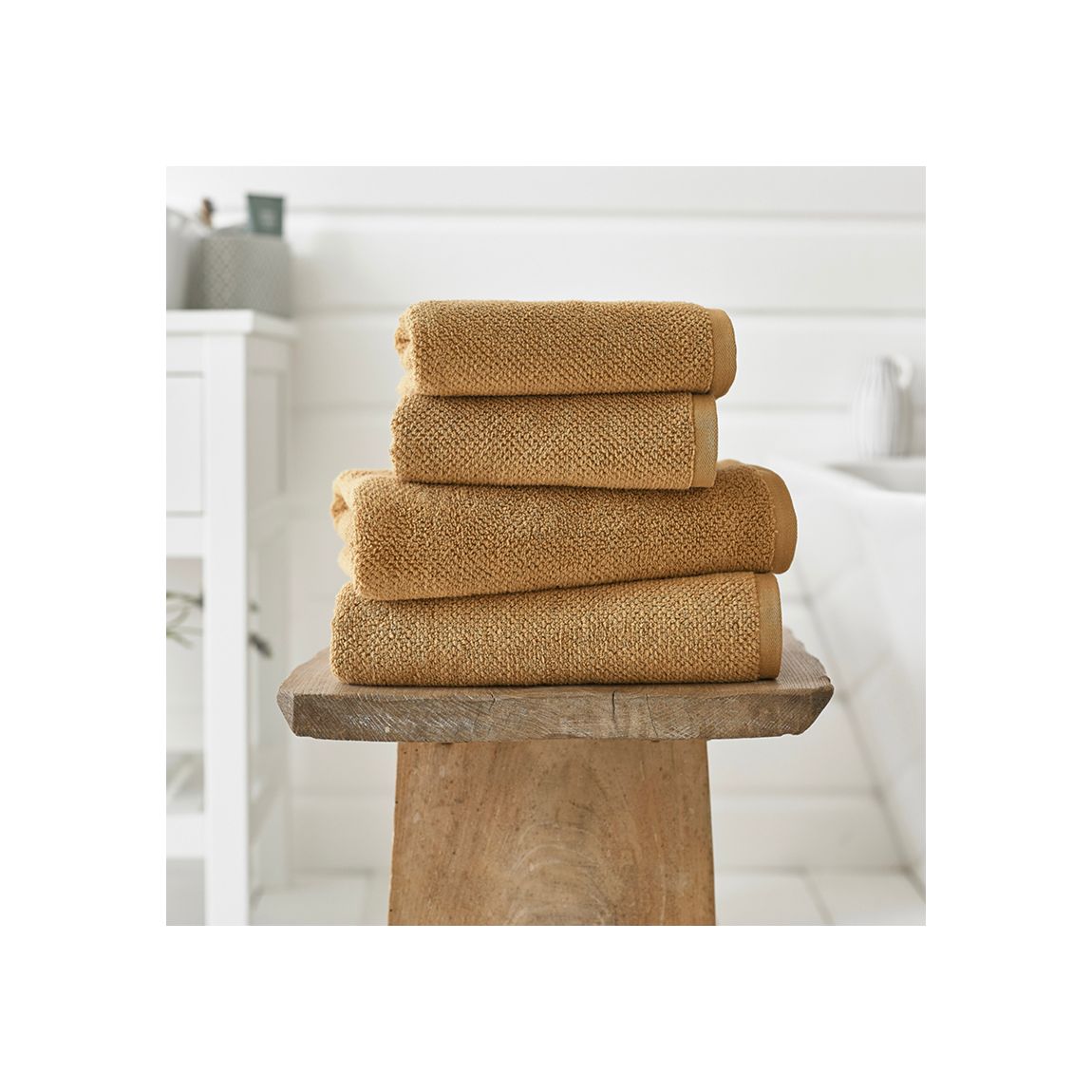Romeo Luxury Textured Quik Dri 100% Cotton Hand Towel Yellow main product photo