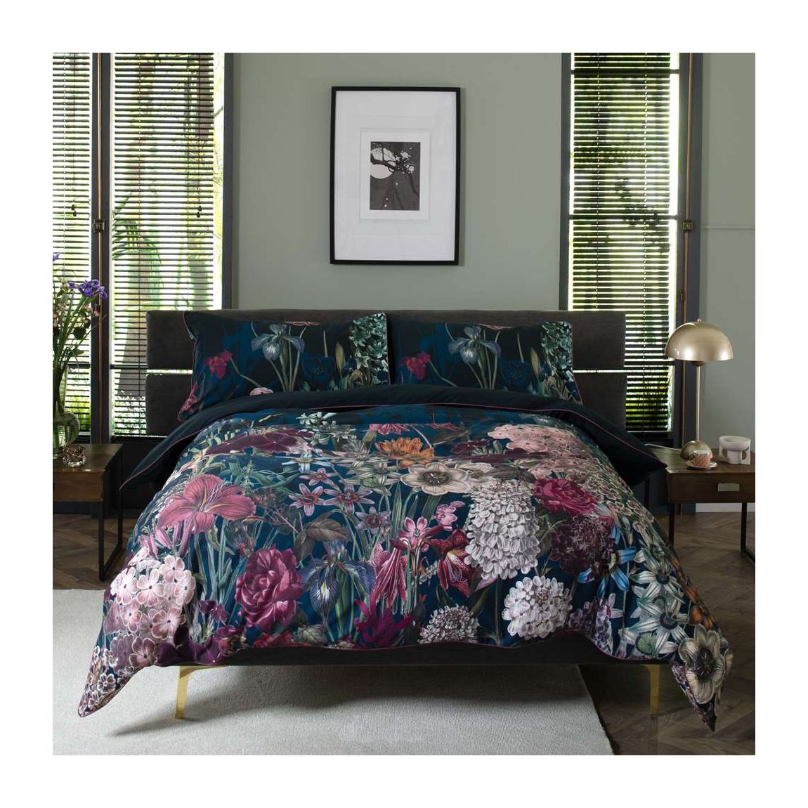 Tivoli Nighttime Digital Print 100% Cotton Duvet Cover Set King main product photo
