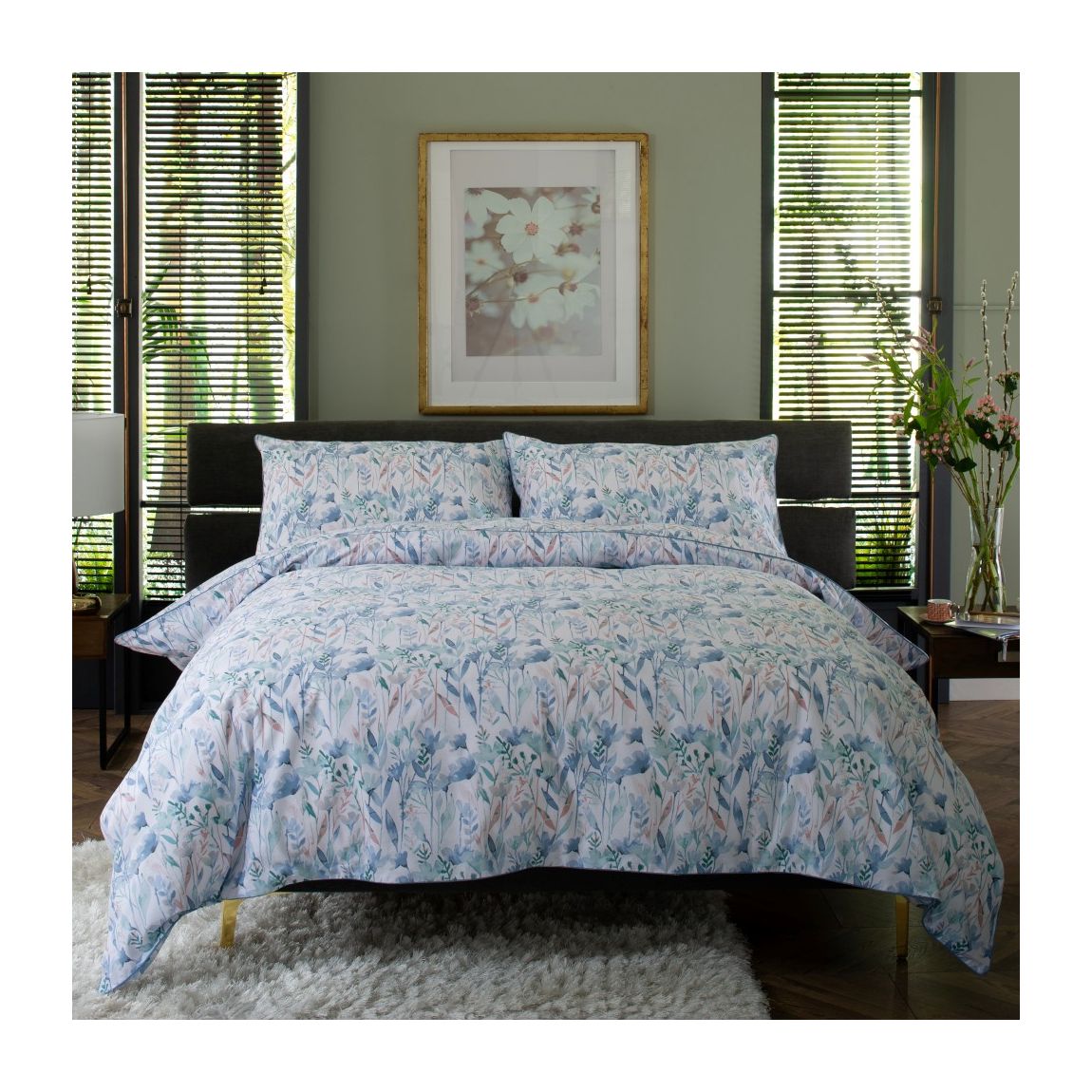 Botanical Garden Digital Print 100% Cotton Duvet Cover Set - Double main product photo
