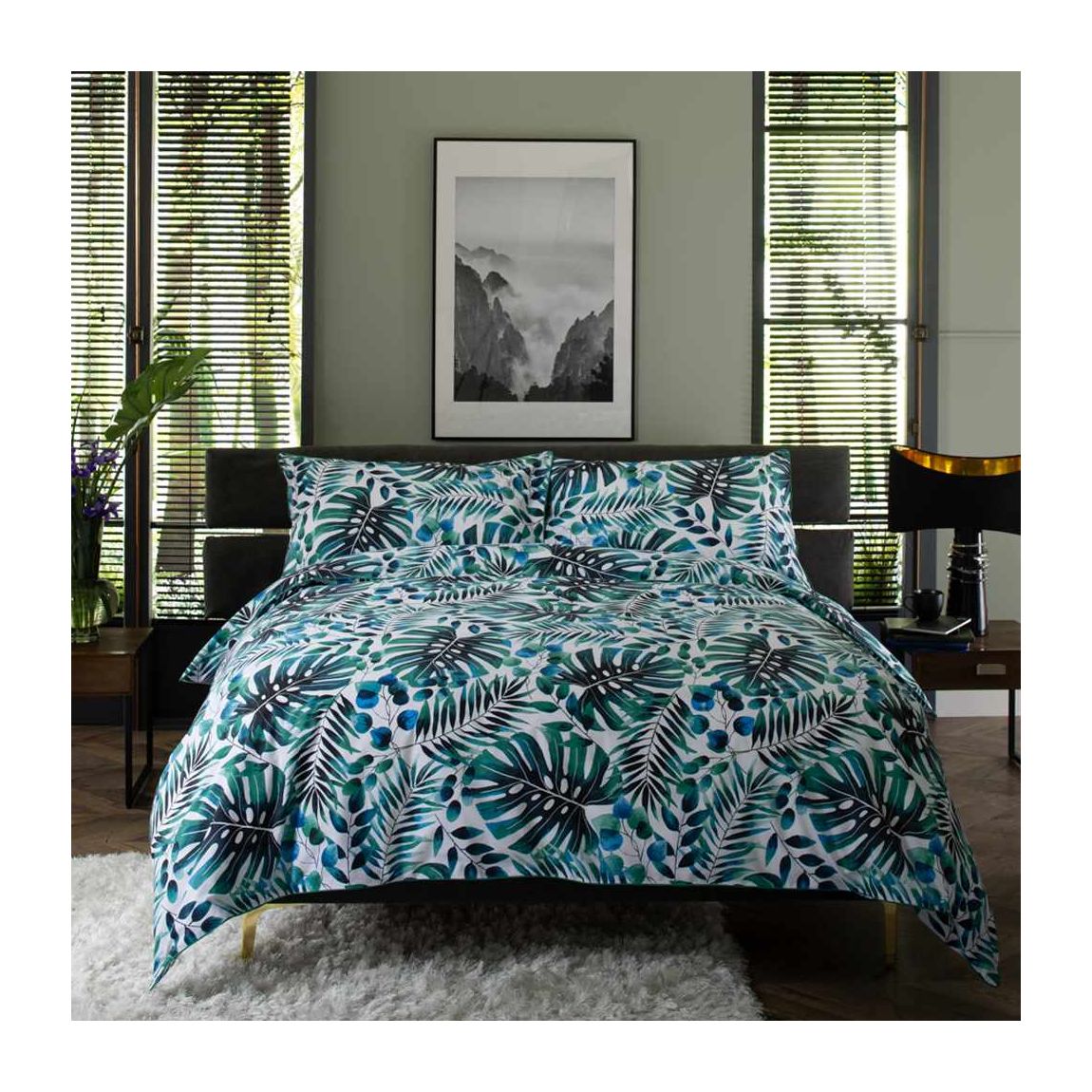 Brazil Digital Print 100% Cotton Duvet Cover Set- Double main product photo