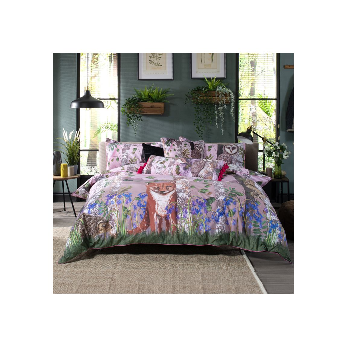 The Forest at Twilight 200 Thread Count 100% Cotton Duvet Cover Set King main product photo