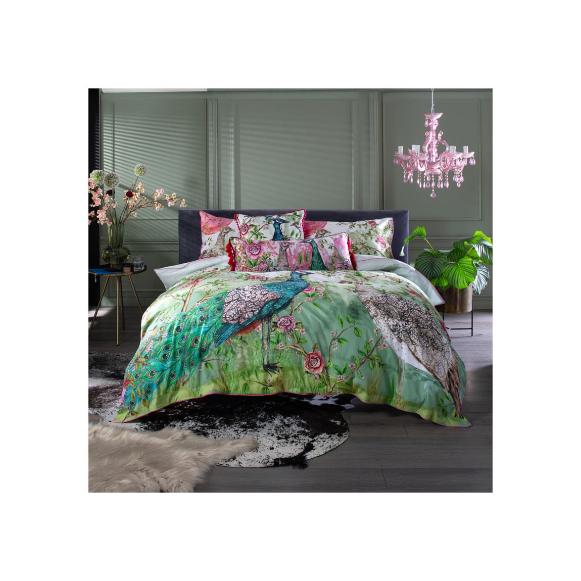 Iya Valley Love Story 200 Thread Count 100% Cotton Duvet Cover Set King main product photo