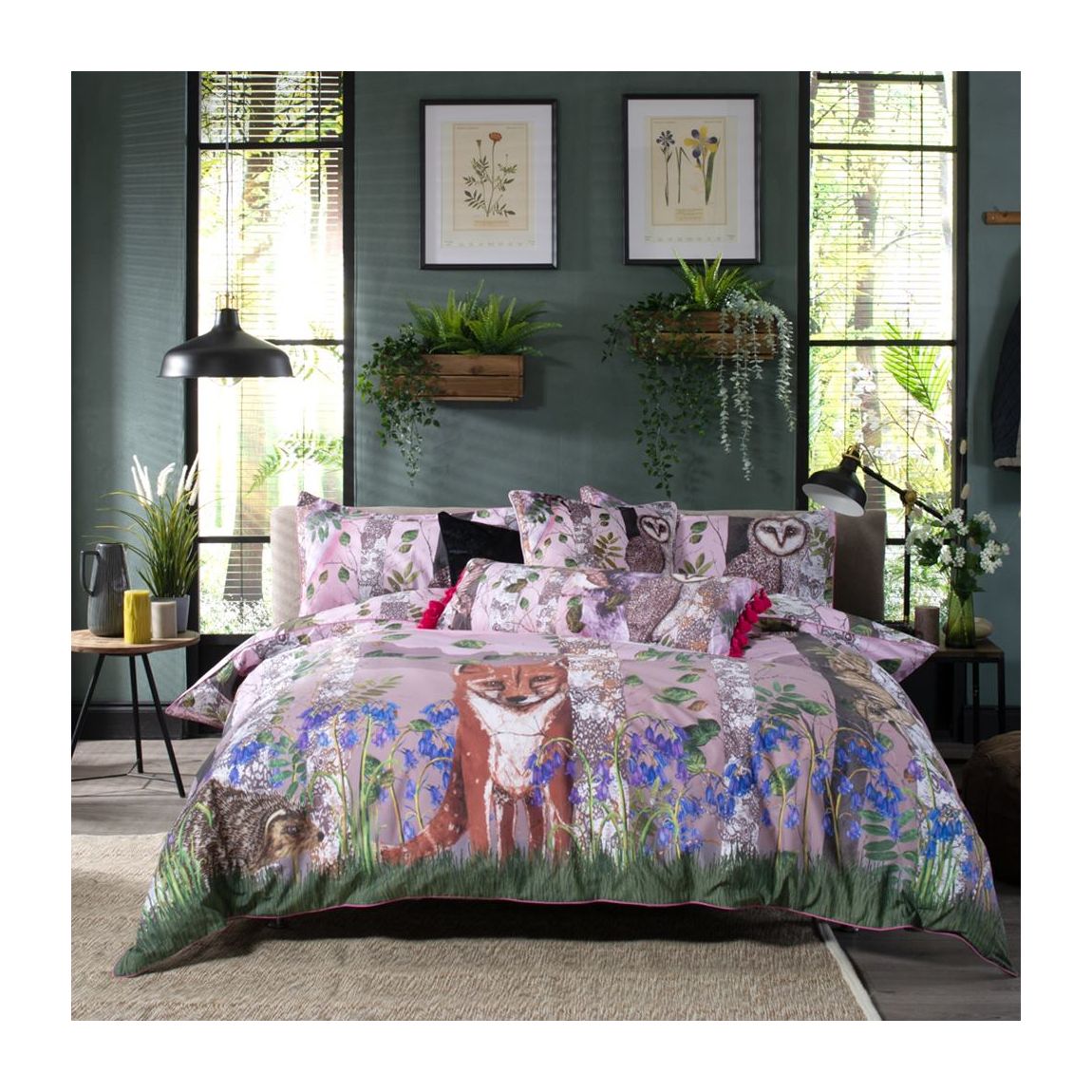The Forest at Twilight 200 Thread Count 100% Cotton Duvet Cover Set SuperKing main product photo