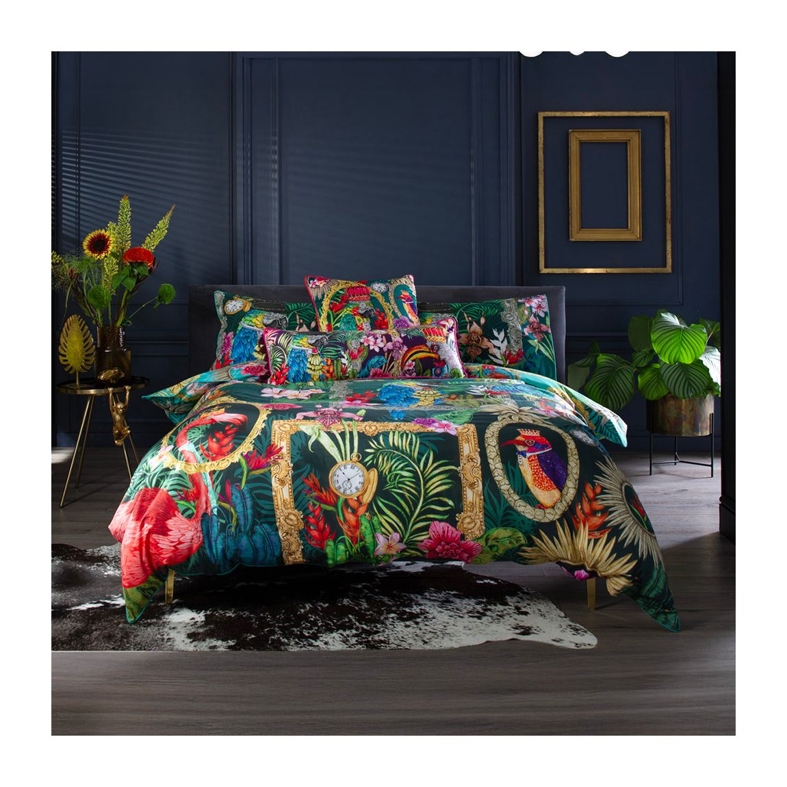 Signature Teal 200 Thread Count 100% Cotton Duvet Cover Set Teal King main product photo