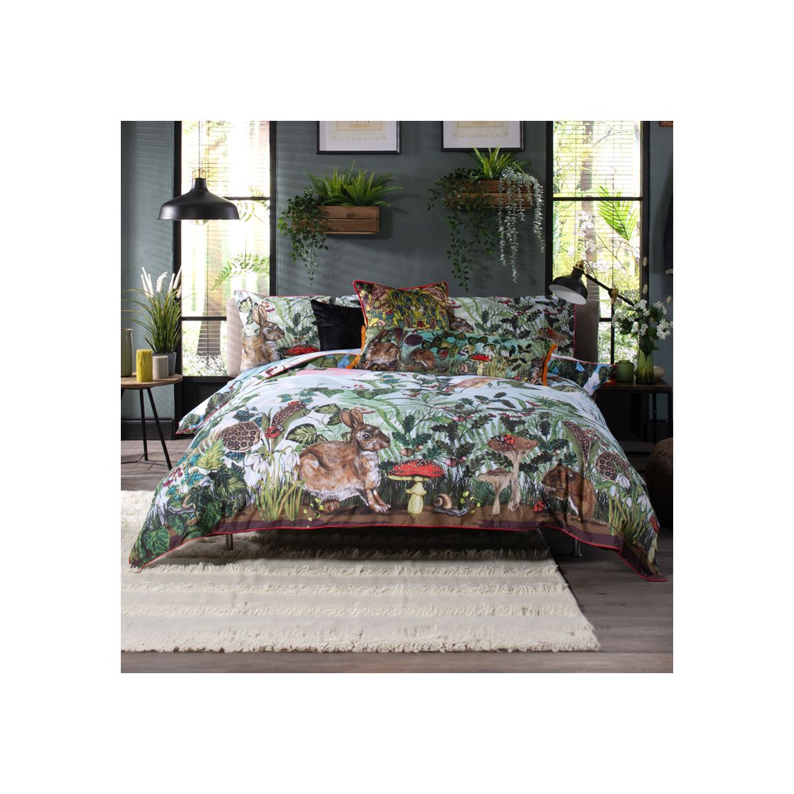 Spring in the Thicket 200 Thread Count 100% Cotton Duvet Cover Set King main product photo