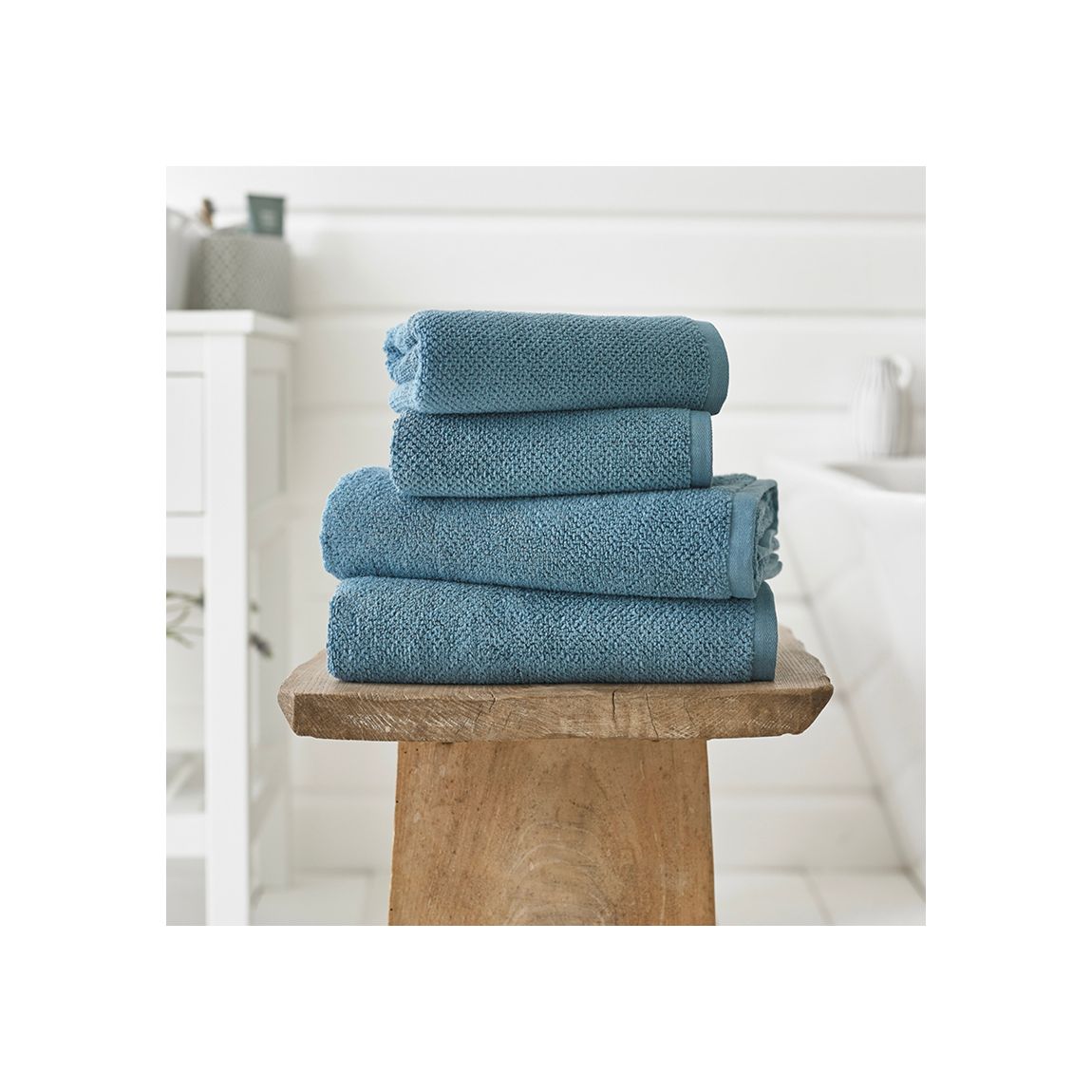 Romeo Luxury Textured Quik Dri 100% Cotton Bath Sheet Petrol main product photo