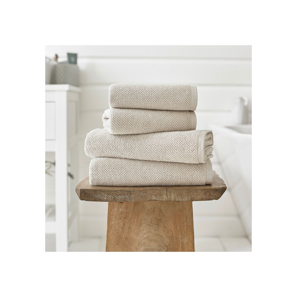 Romeo Luxury Textured Quik Dri 100% Cotton Bath Sheet Stone main product photo