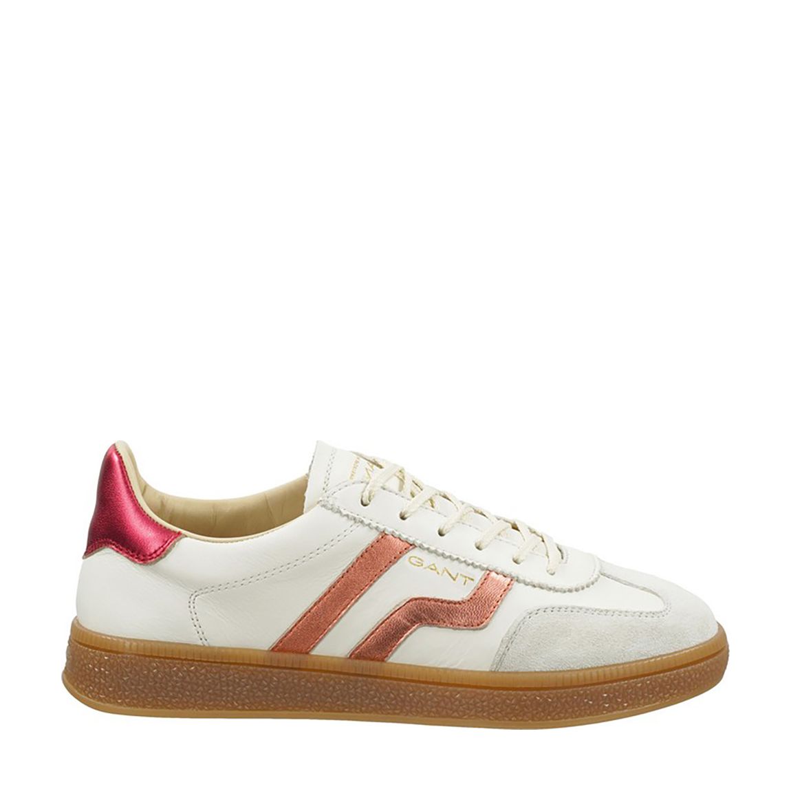 Women's White/Pink Metallic Cuzima Trainers main product photo