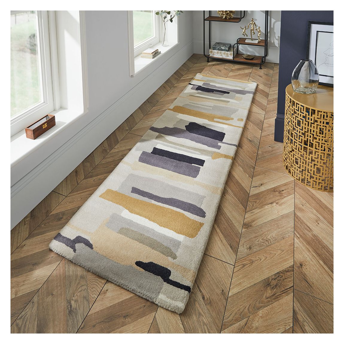 Harlequin Zeal Rug 43004 70x300cm Runner Rug, Pewter main product photo