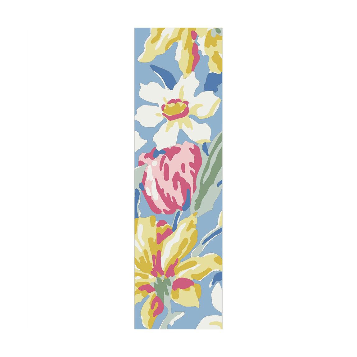 China Blue Laura Ashley Tulips Rug 082208, 67x230 main product photo