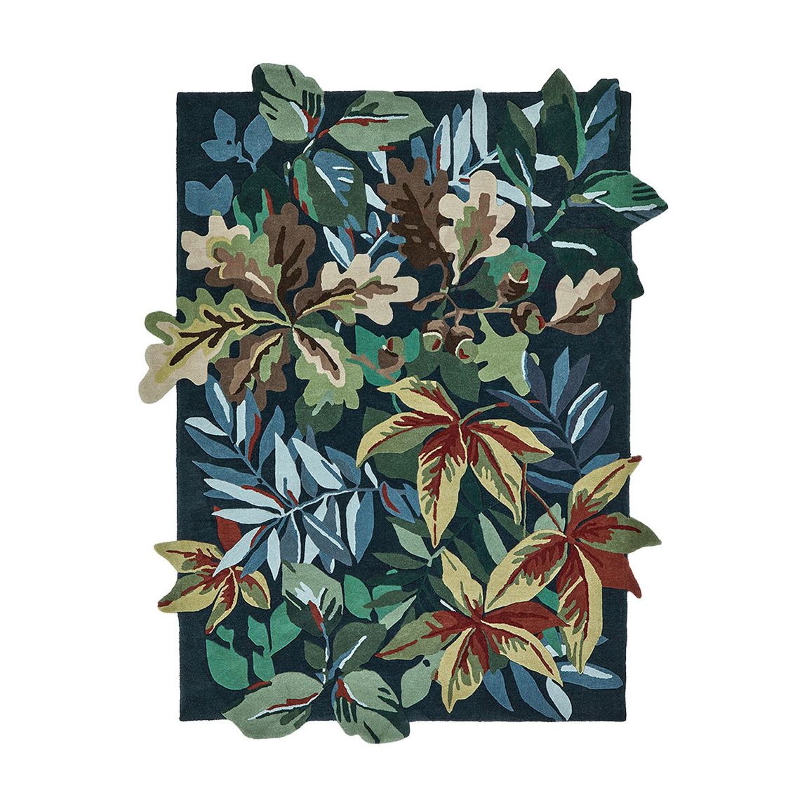 Robins Wood 146508 67x230cm Runner Rug, Forest Green main product photo