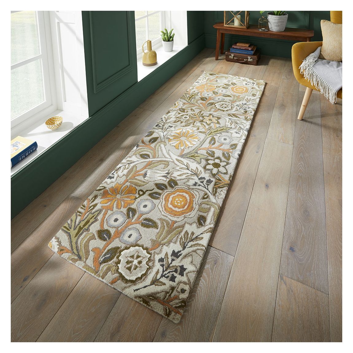 Wilhelmina 127401 70x300cm Runner Rug, Mustard/Linen main product photo