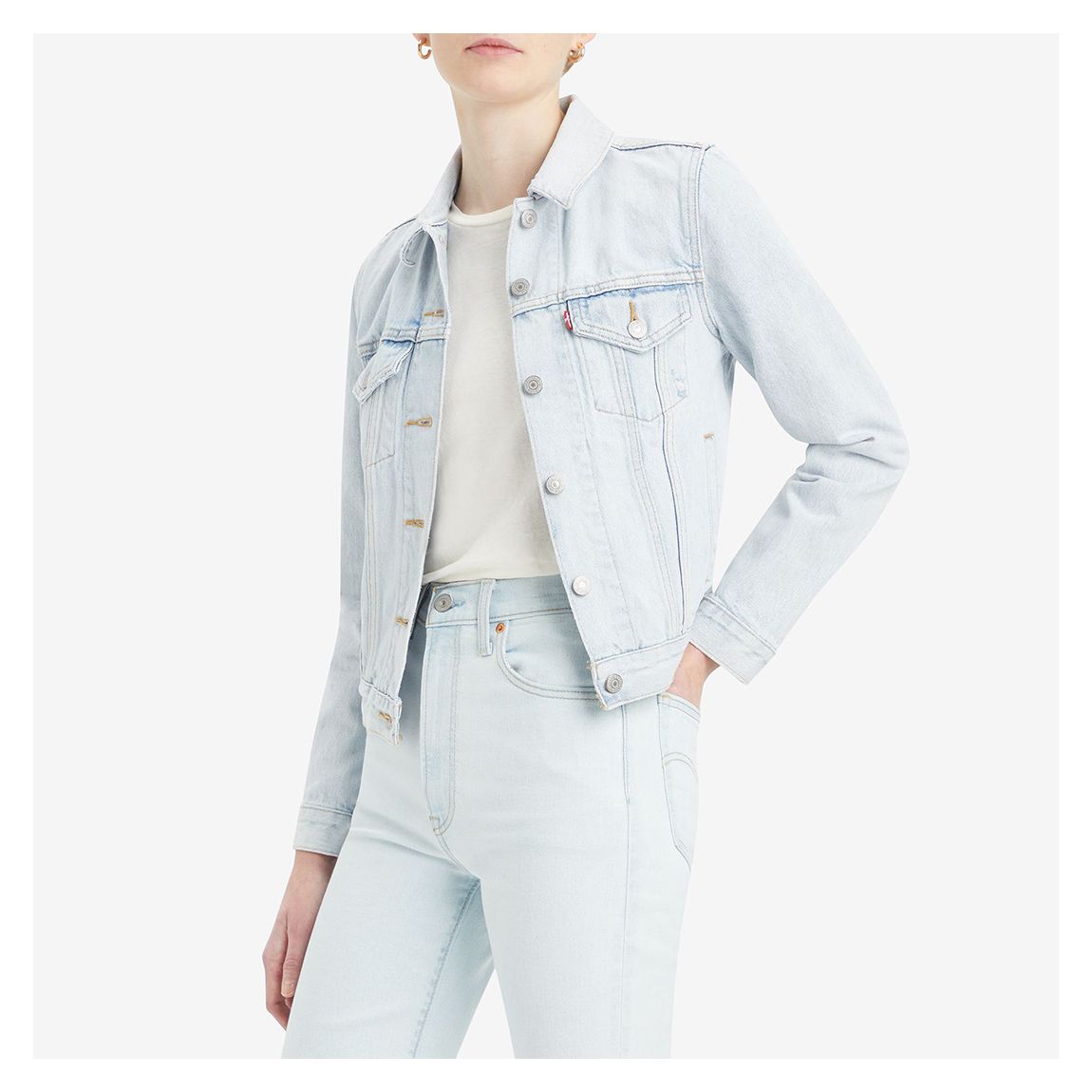 Light Blue Original Trucker Denim Jacket main product photo