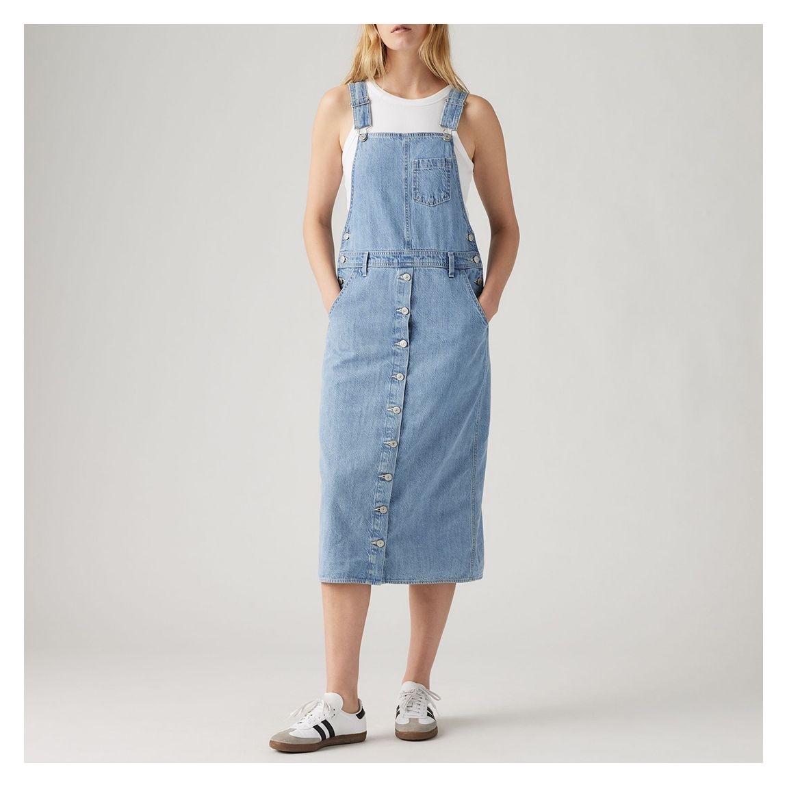 Blue Tico Dungaree Dress main product photo