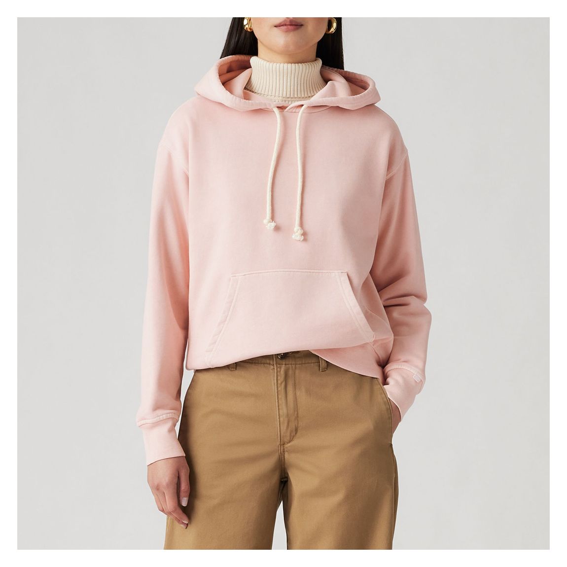 Pink Heritage Cotton Hoodie main product photo