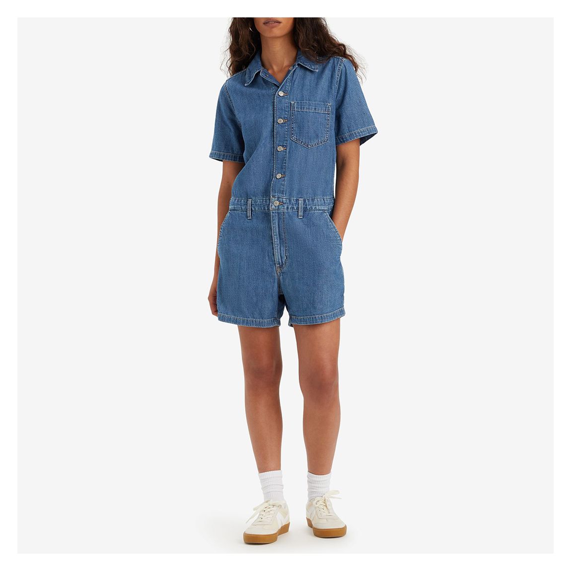 Blue Heritage Relaxed Short Jumpsuit main product photo