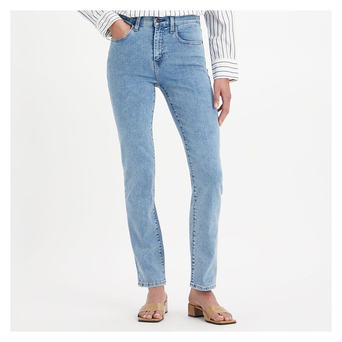 Blue 724&trade High Rise Straight Leg Jeans main product photo