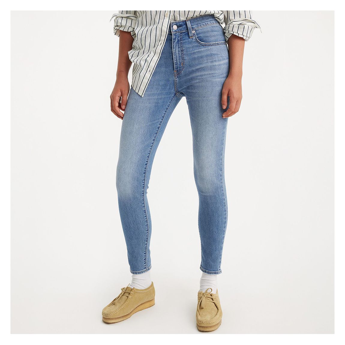 Blue 721&trade High Rise Skinny Jeans main product photo