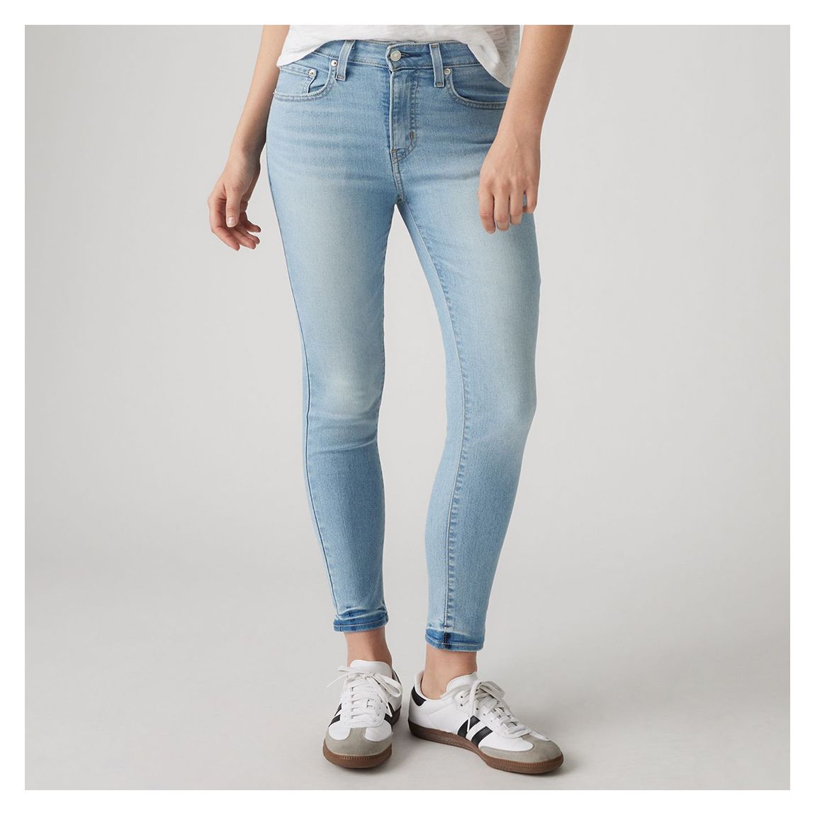 Light Blue 721&trade High Rise Skinny Jeans main product photo